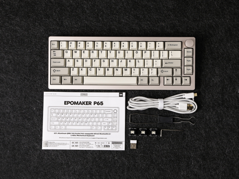 Amazon.com: EPOMAKER P65 QMK/VIA Wireless Aluminum Gaming Keyboard