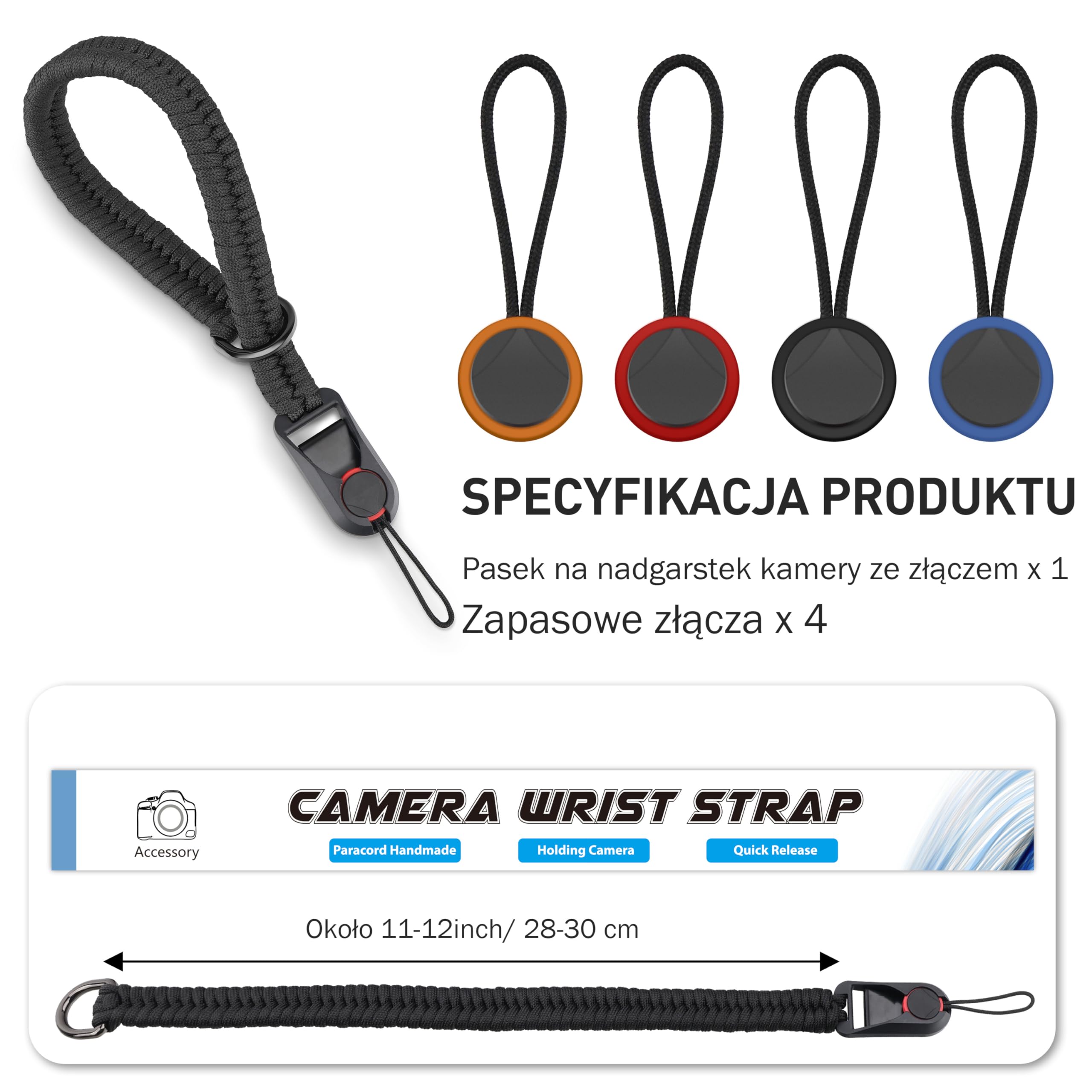 Pasek na nadgarstek do aparatu Sunya, Szybkozdejmowalny pasek do aparatu fotograficznego