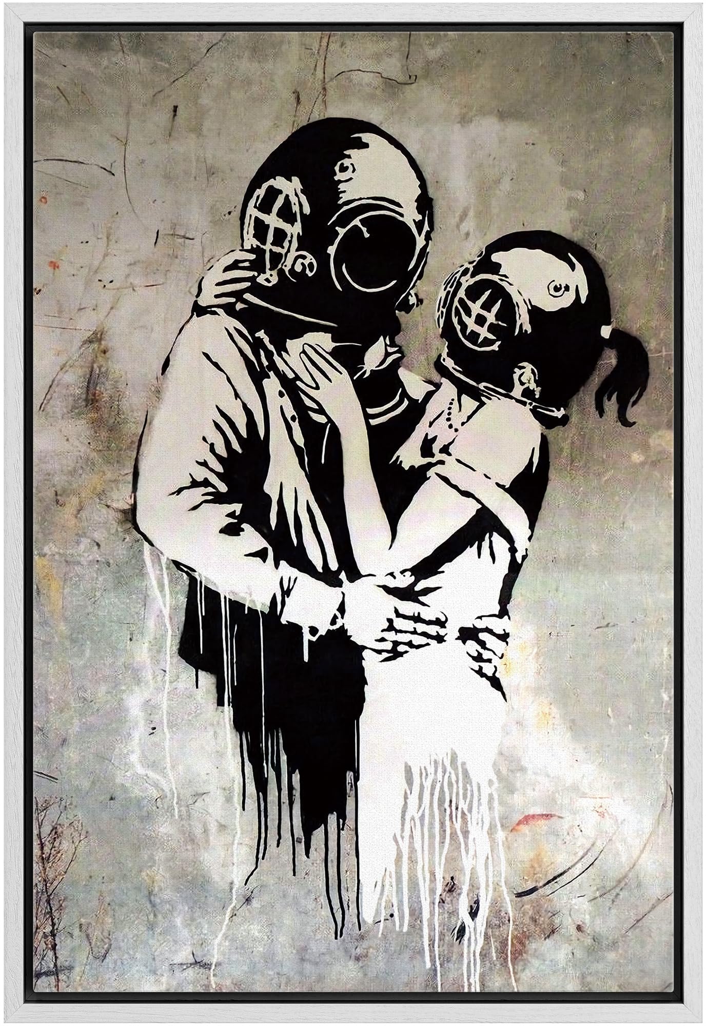 Amazon.com: wall26 Framed Canvas Print Wall Art Banksy British