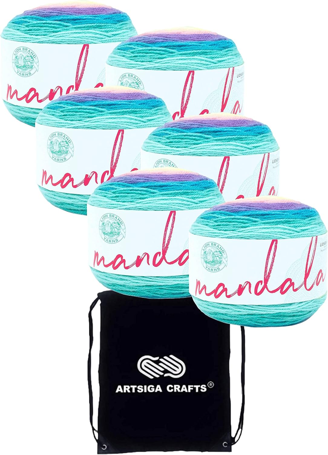 Lion Brand Mandala Nifflers 525235 (6Skeins Same Dye
