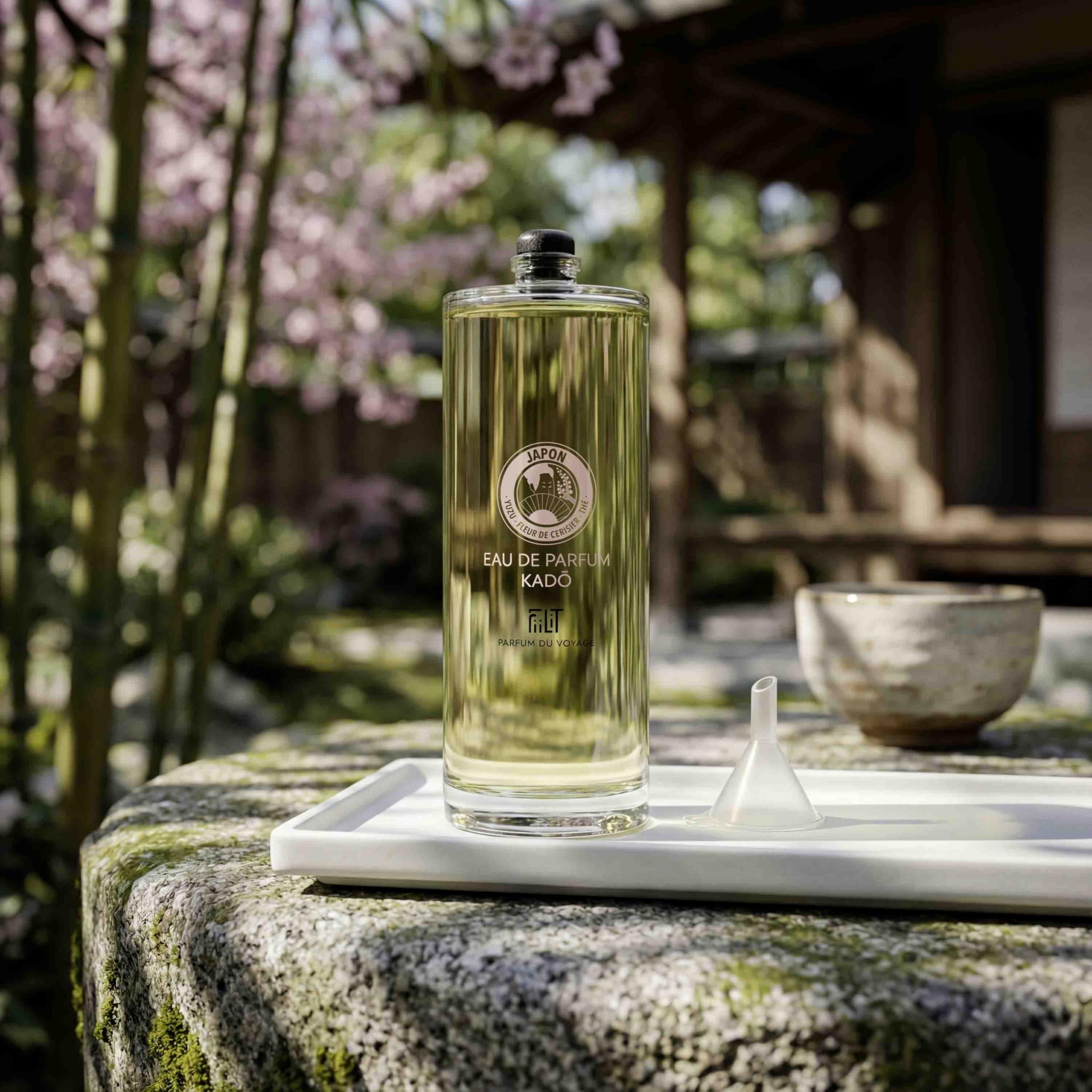 Kadżon Natural Water Perfumy Japonia 100 ml RECHARGE - FiiLiT perfumy podróżne - dla kobiet i mężczyzn - Yuzu kwiat wiśni Jaśmin Kwiatowy