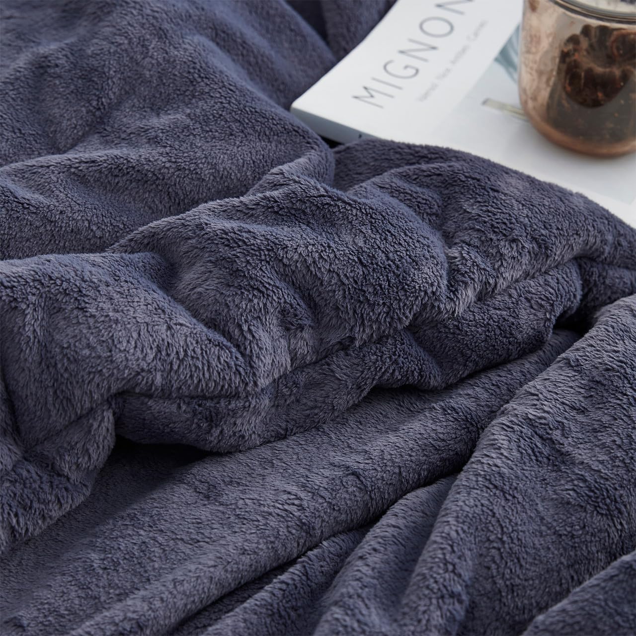 Byourbed Softer Than Soft - Coma Inducer® Oversized King Comforter Set - Double Plush Indigo Black