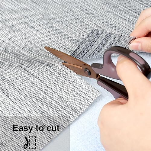 Miniatura 9 de Myir JUN Juego de 4 manteles individuales para interiores, lavables, antideslizantes, a prueba de calor, tejidos para mesa de comedor, manteles