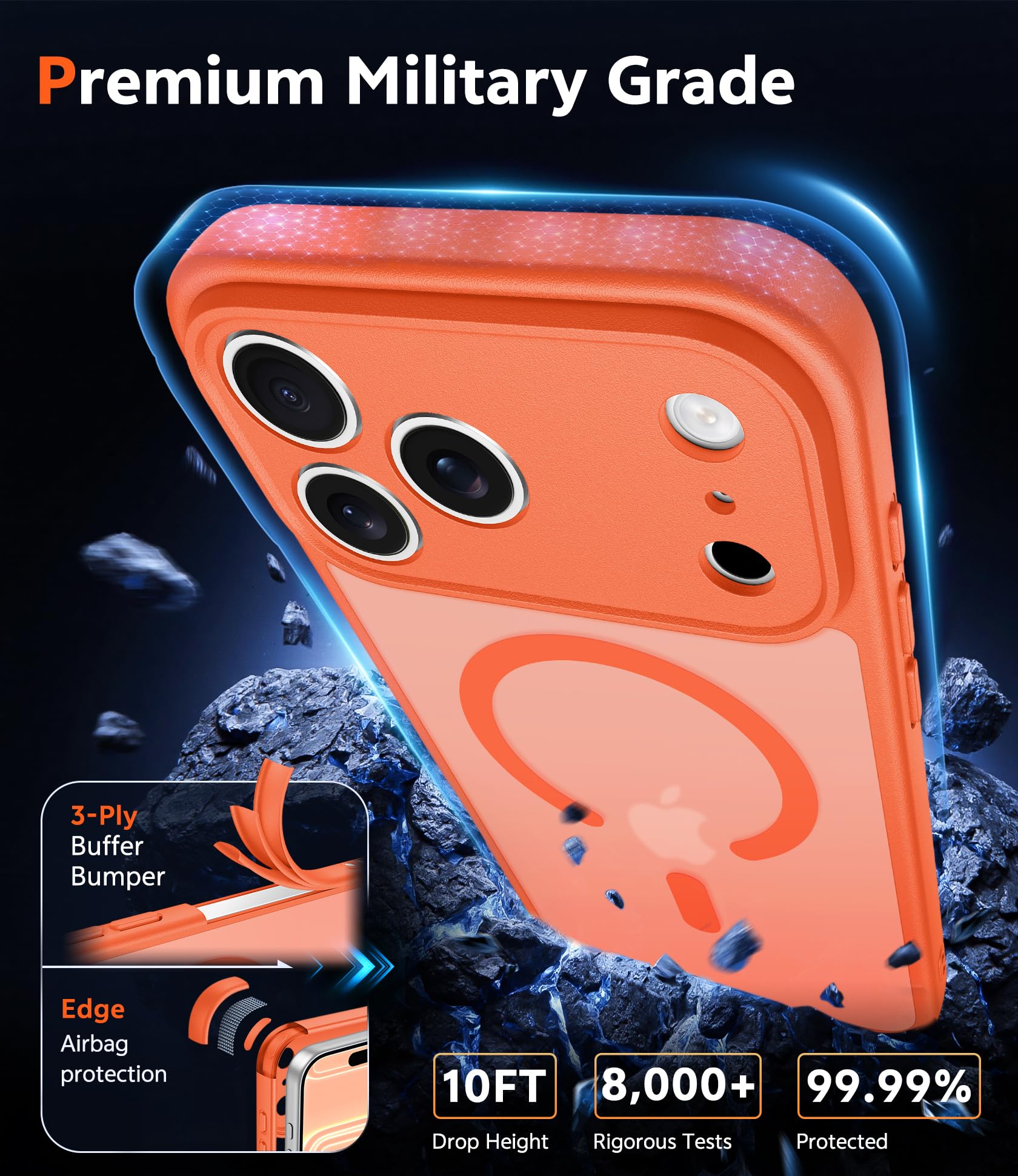 Amazon.com: FNTCASE for iPhone 18 Pro Case / 17 Pro Case Matte