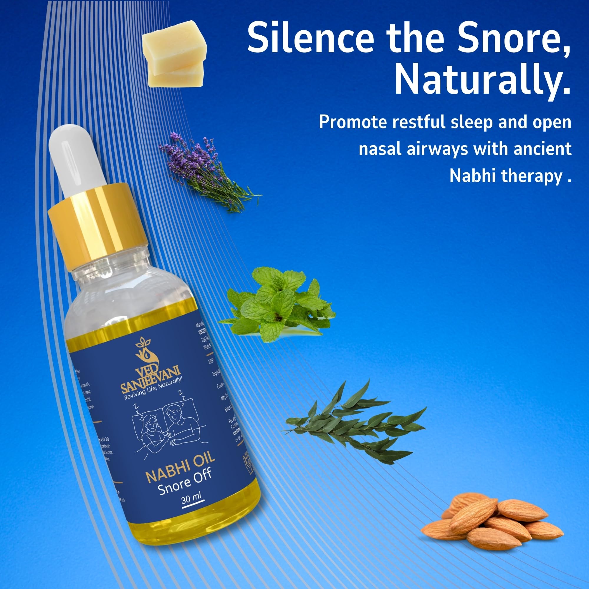 Ved Sanjeevani Snore Off Nabhi Oil 30 ML | Prevent Snoring while sleeping - Image 7 thumbnail