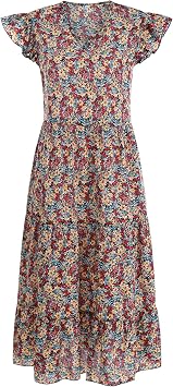 Dresses Women Sleeveless V Neck Bridal Gown Wedding Cocktail Maxi Bridal Floral Dress
