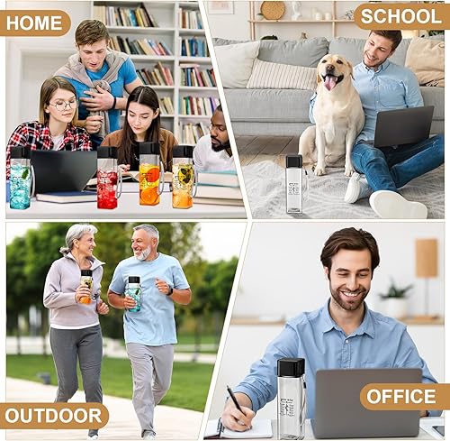 Miniatura 6 de LemonRoad Paquete de 24 botellas de agua cristianas a granel de 17 onzas, regalos de agradecimiento a los empleados, botella de agua de plástico