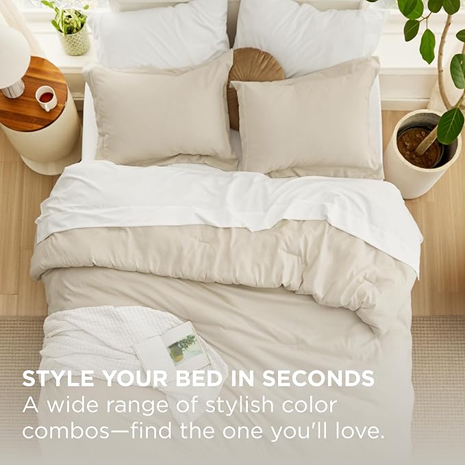 Boho Beige Bedding Set | 7-Piece Comforter Set for Cozy Nights