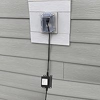 Vista 6 de onlyfire Transformador de paisaje al aire libre 110/120V a CA 12V/5A, convertidor de fuente de alimentación impermeable de 60 vatios