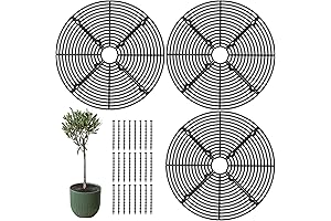 yeesport 3 Piece Plant Soil Cover with Center Cutout, 11.8 Inch Cuttable...