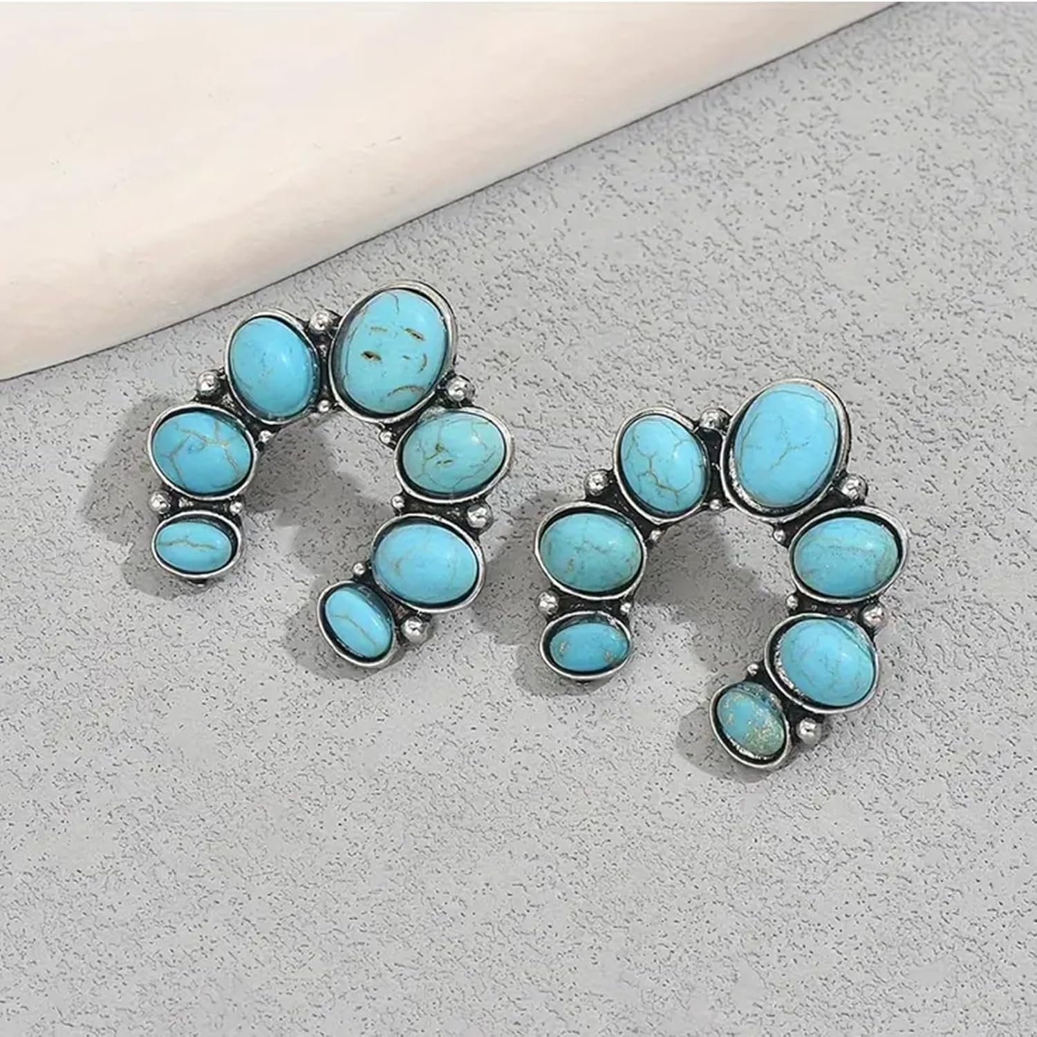 Turquoise Earrings for Women Western Jewelry Country Concert Outfits for Women Cowboy Chic Rodeo Outfit Shirts Dress Accessories - Image 7