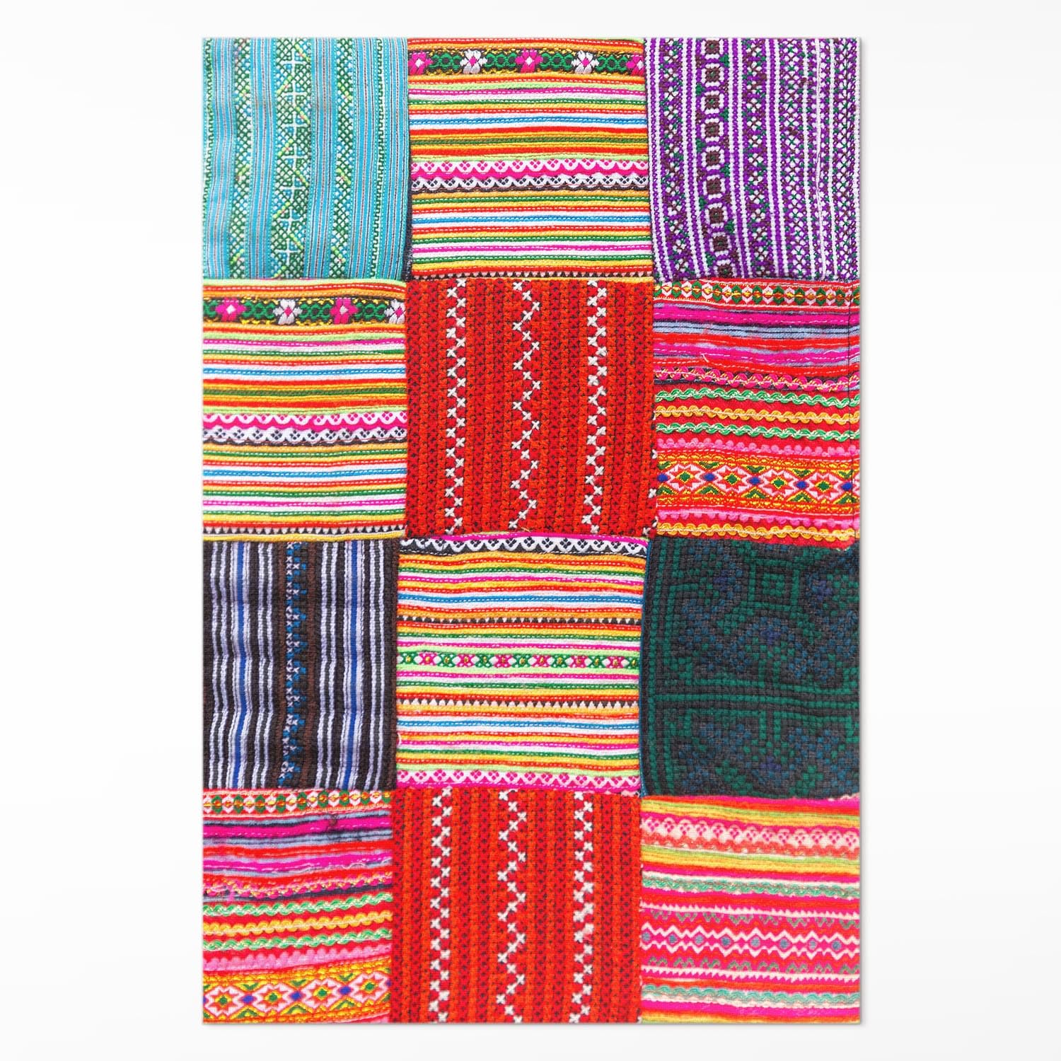 Tapis en vinyle 150x225 cm Floorart style patchwork turc