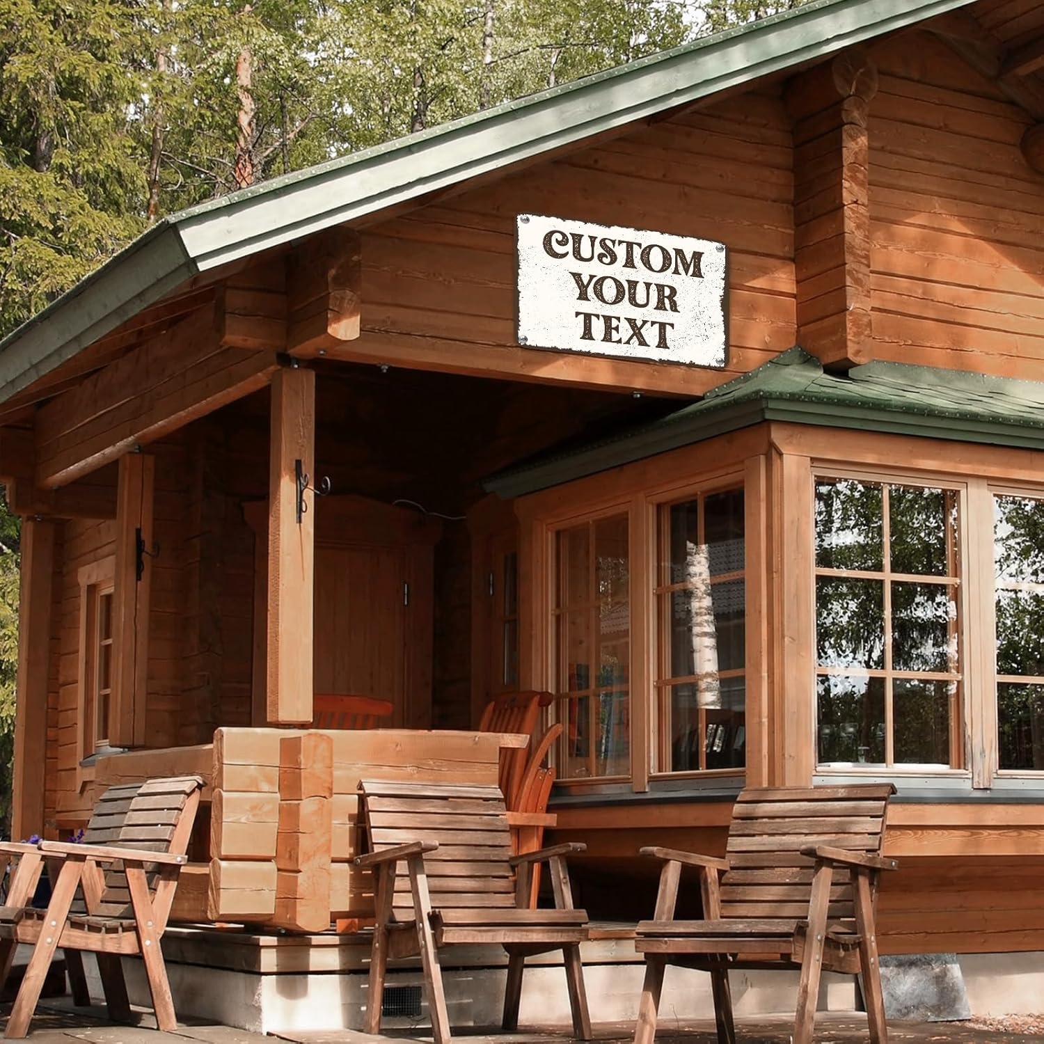 Custom Rustic Sign,Personalized Outdoor Metal Signs,Tin Plates for Outside/Inside,Man Cave,Shop,Bar,Cafe Restaurant,Garden Fence,Vintage Style Aluminum Fade Reistant Easy Installation 15 x 10 inch