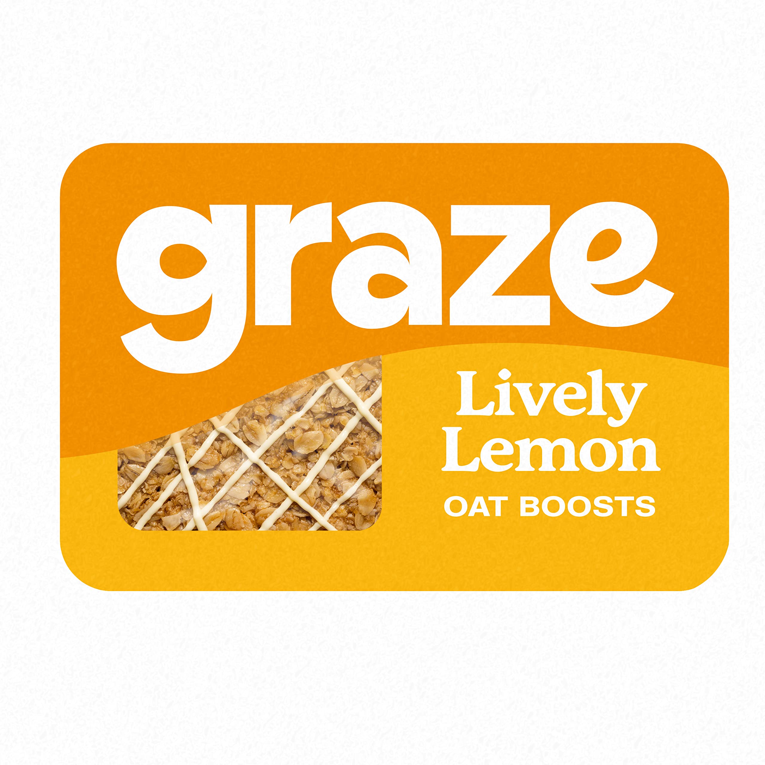 Graze - Lively Lemon Oat Snack Bars, Whole Grain Oats, 50g
