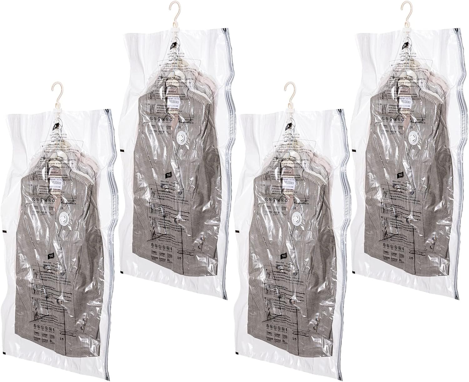 TAILINK Hanging Vacuum Storage Bags Space Saver Bags for