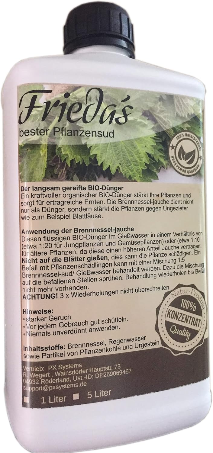 SZH Friedas BioDünger Brennnesseljauche Brennessel Konzentrat