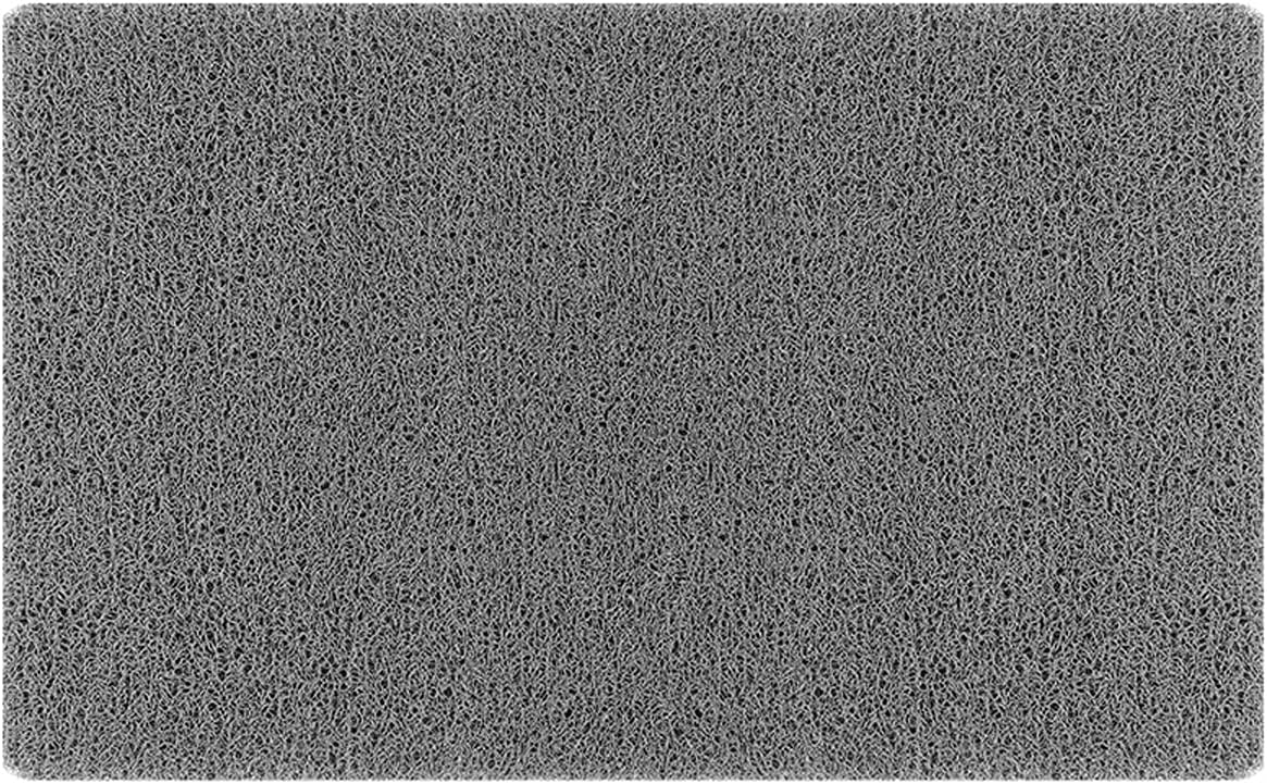 szthestore Bath Tub Shower Mat, Soft PVC Bathroom Mats for Bathtub Shower Stall, No Suction Cups, Aniti-Slip Comfort and Quick Drying (24x16 inch, Grey) (THEEB01)