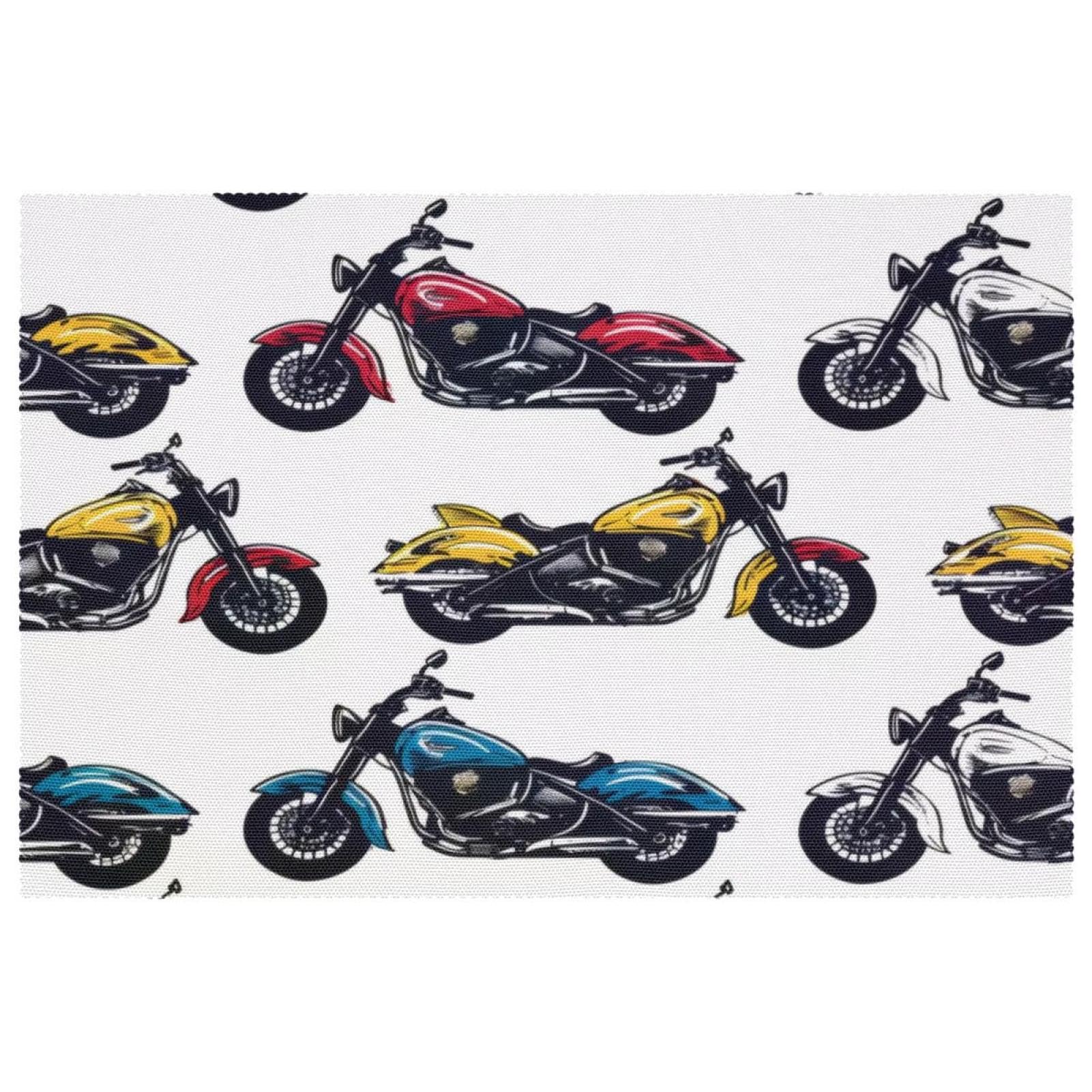 Set de table moto antidérapant et résistant à la chaleur lot de 6