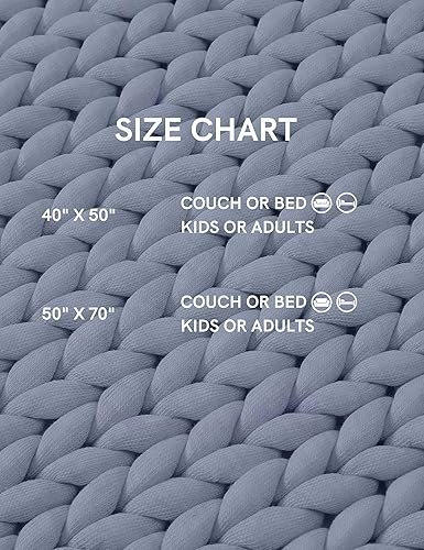 Miniatura 7 de YnM Manta gruesa, de peso medio, tejida a mano con hilo de felpilla, agradable al tacto, ventilada y transpirable, lavable a máquina, pieza de