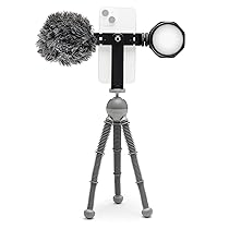 JOBY Beamo Reel Creator Kit Treppiede Flessibile con Attacco GripTight 360 per Smartphone, Wavo Mobile e Beamo Reel per Smartphone e Fotocamera Mirrorless Compatta (JB01862-BWW)
