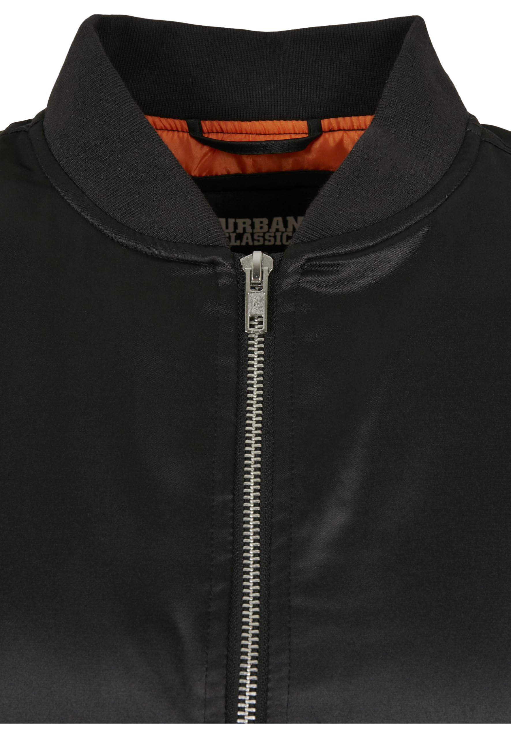 Urban Classics Ladies Oversized Satin Bomber Jacket Frauen Bomberjacke schwarz