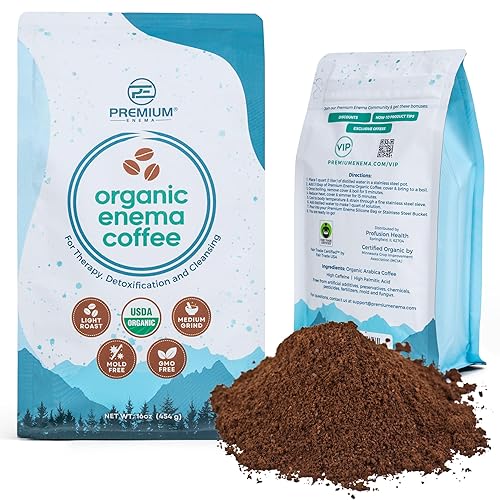 Premium Enema Organic Coffee for Enemas - Light Roast Medium