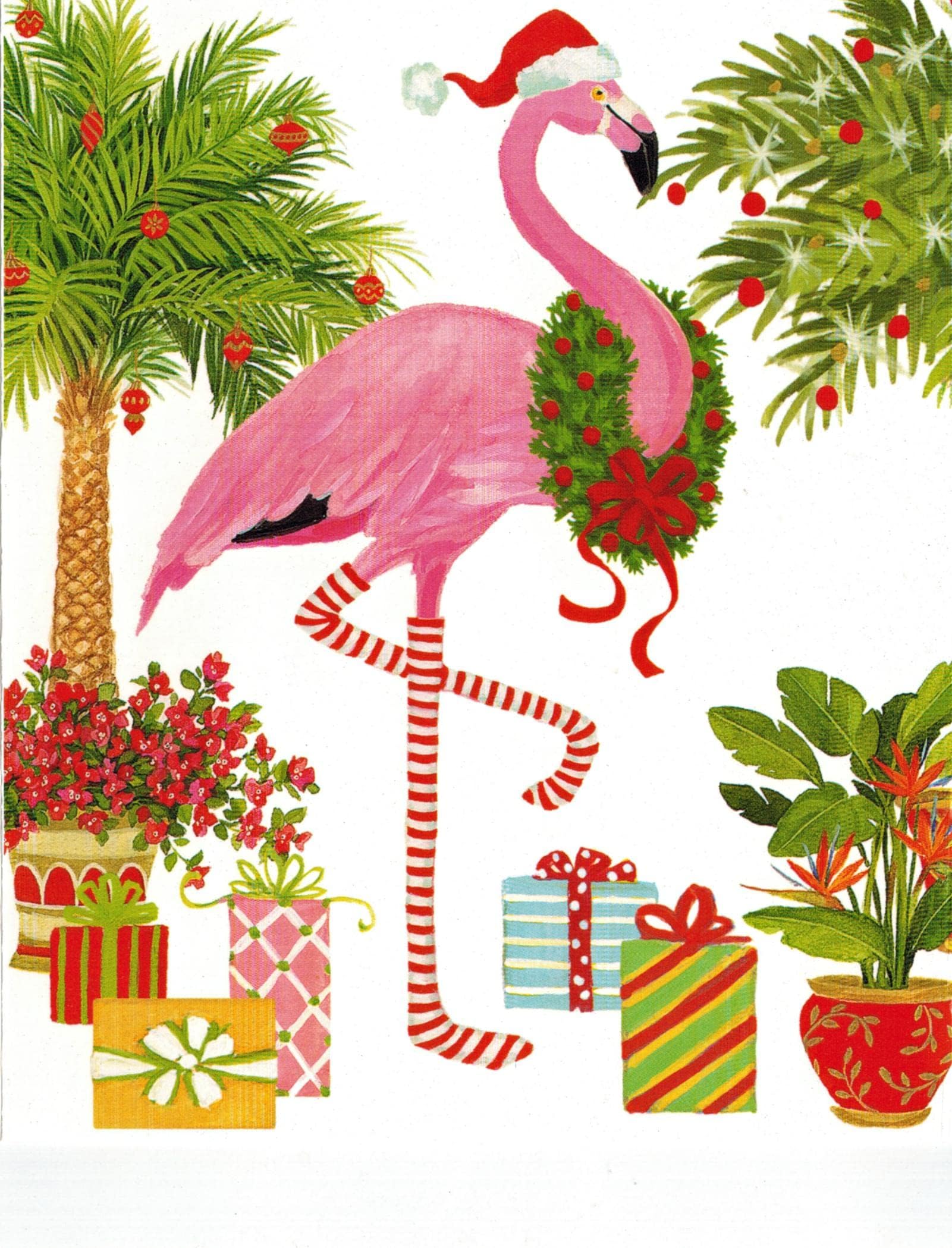 Hallmark Signature Blank Cards, Flamingo (8 Cards with