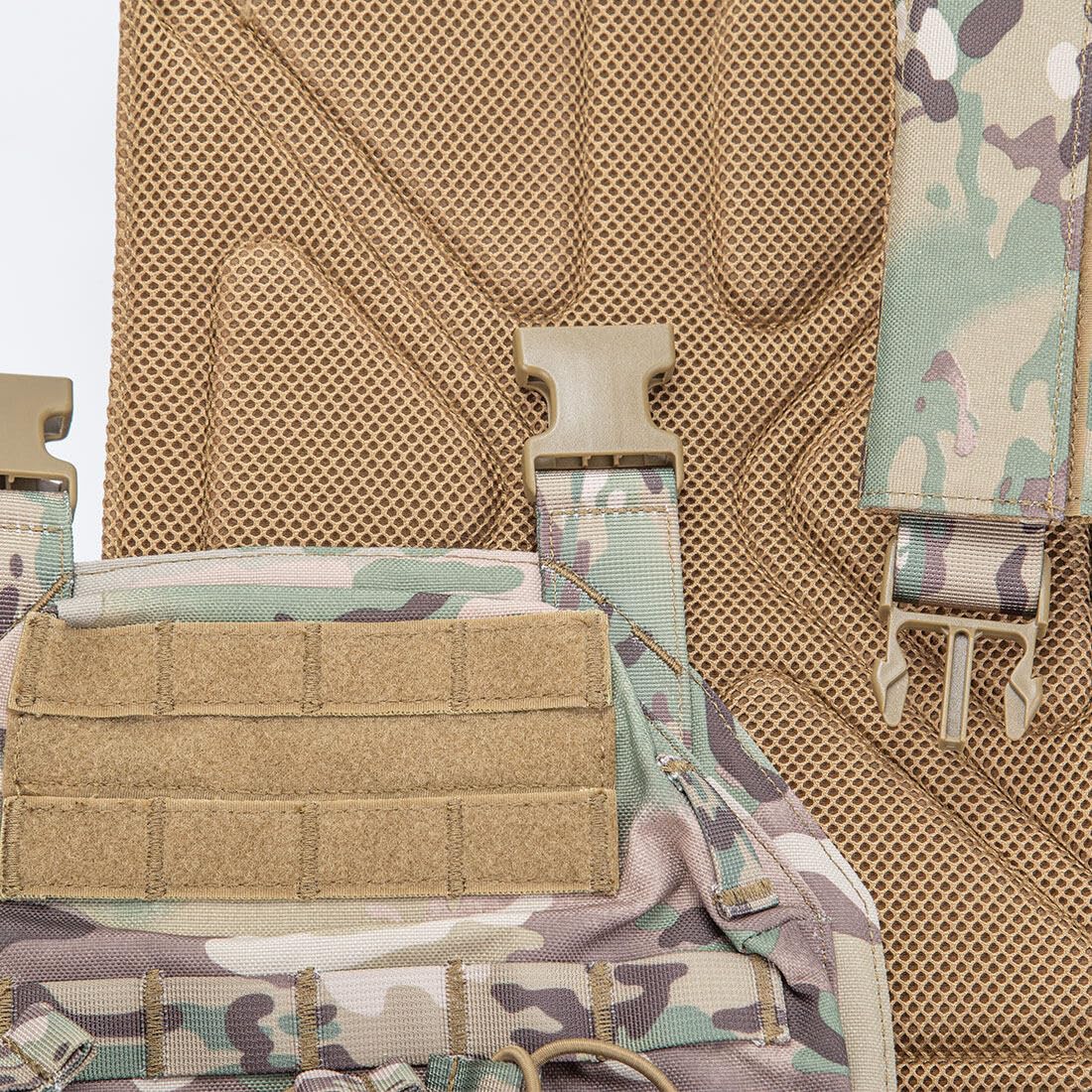 GOUX Gilet Tactique Militaire Molle Airsoft Modulaire, Veste pour Les Fans de Paintball et Armée