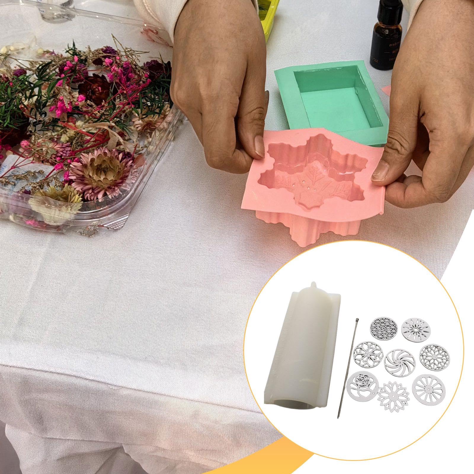 Jabón con Forma de Caleidoscopio, Ideal para Decorar Jabones Redondos Navideños.