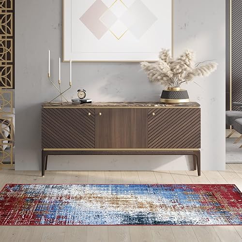 BLUENILEMILLS BNM - Alfombra lavable de interior grande, decoración del hogar, respaldo de espuma, manta de suelo de nailon para sala de estar,