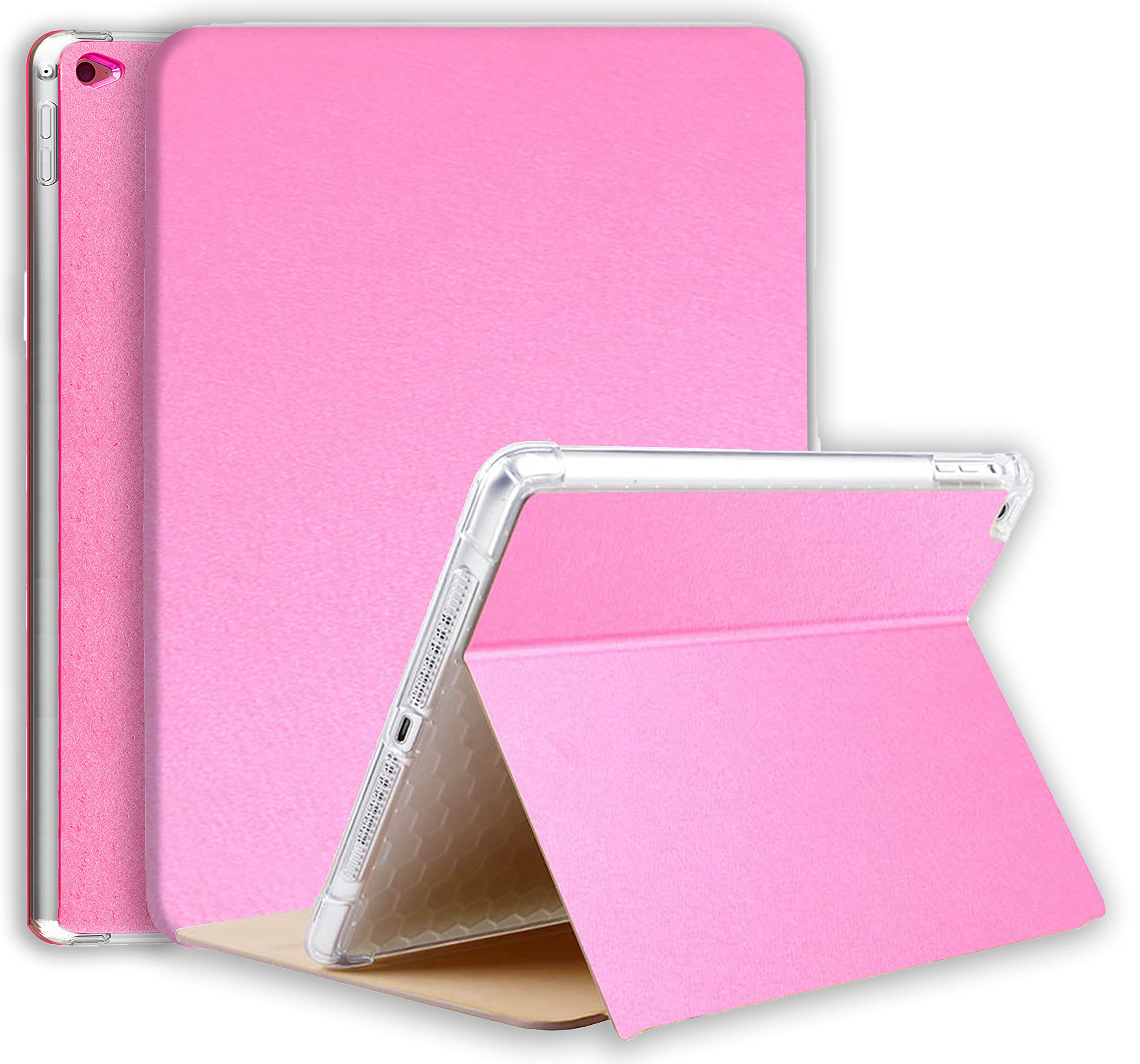 Caseelo [ Translucent Soft Air-Cushioned Back ] Smart Flip Cover for iPad 10.2 Inch [ 7th / 8th / 9th Generation 2019 2020 2021 Flip Case [ Without Pencil Holder ] - Rose Red (B09ZHYL4W7) Amazon Price History, Amazon Price Tracker