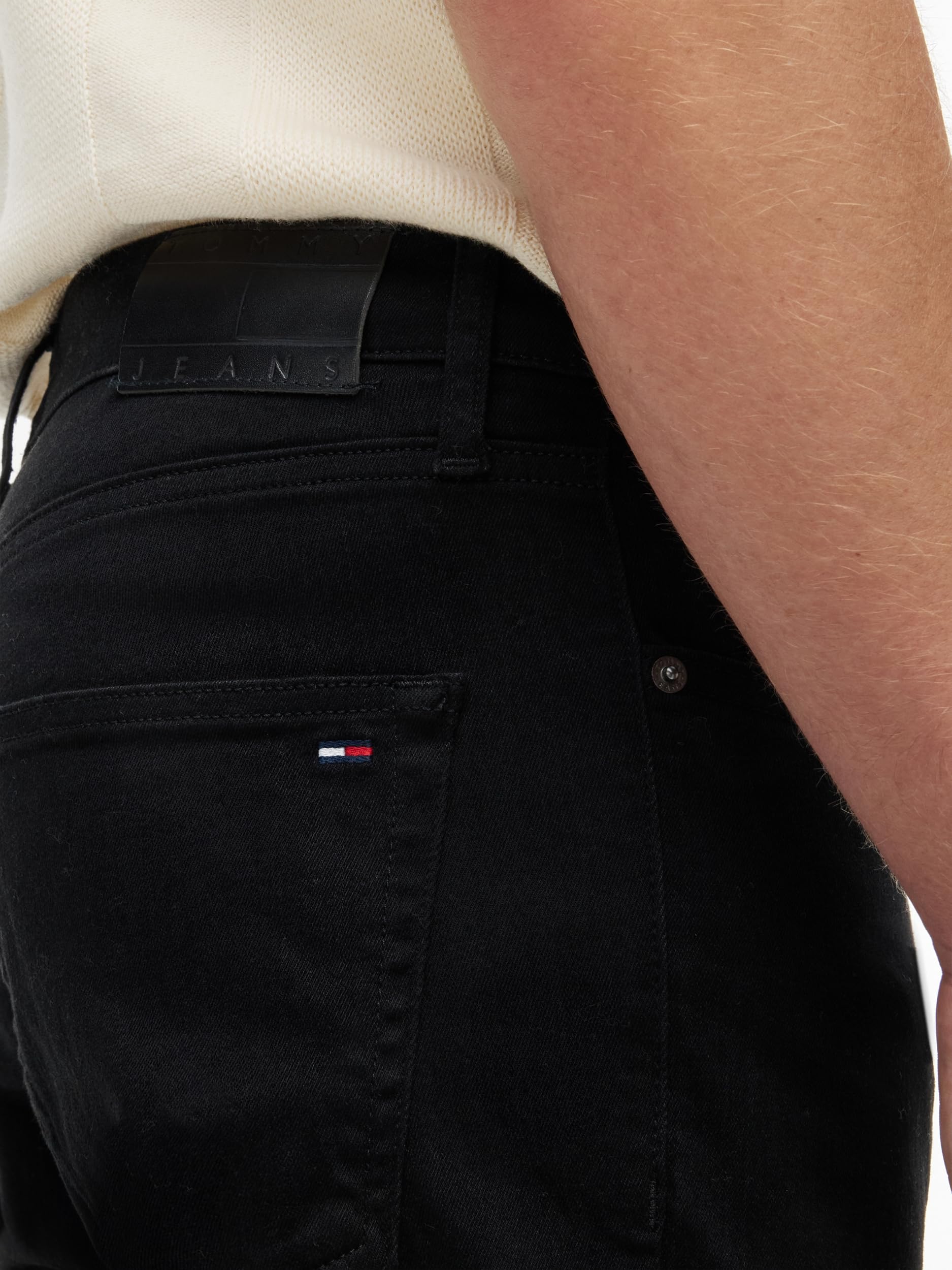 Tommy Jeans Męskie Scanton Slim DH4288 DM0DM207071BZ021 Slim, Denim (Denim Black), 3430, Denim (czarny dżins), W30 / L34