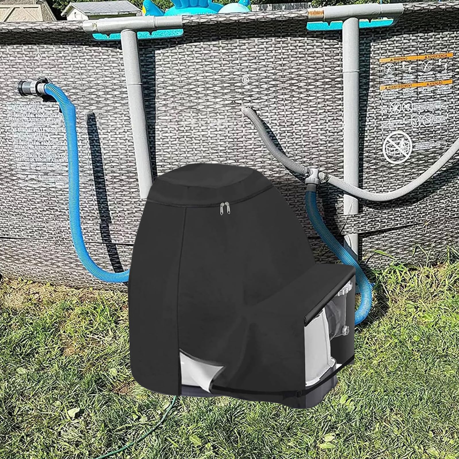 Cubierta para Bomba de Piscina,Cubierta de Filtro de Arena 70x65x55 cm,Bomba Calor Piscina Cubierta,Cubierta para Sistema de Filtro de Arena,para Equipos Piscina Aire Libre Unidades