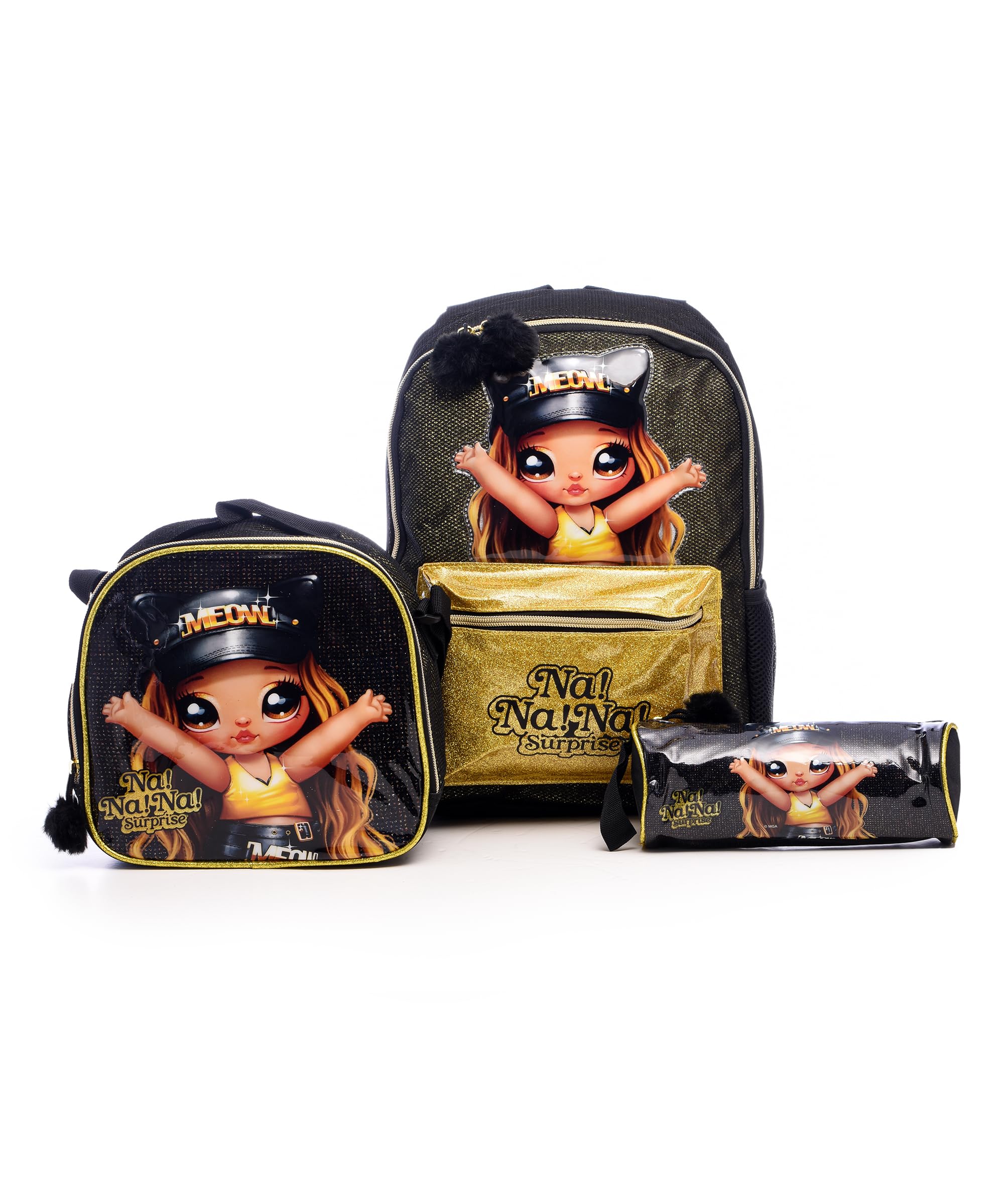 Hollywood MagicNANANA School Bag - Trolley Bag with Lunch Bag & Pencil Case | Kids Backpack | Boys Backpack | Girls Backpack Back to School Bags