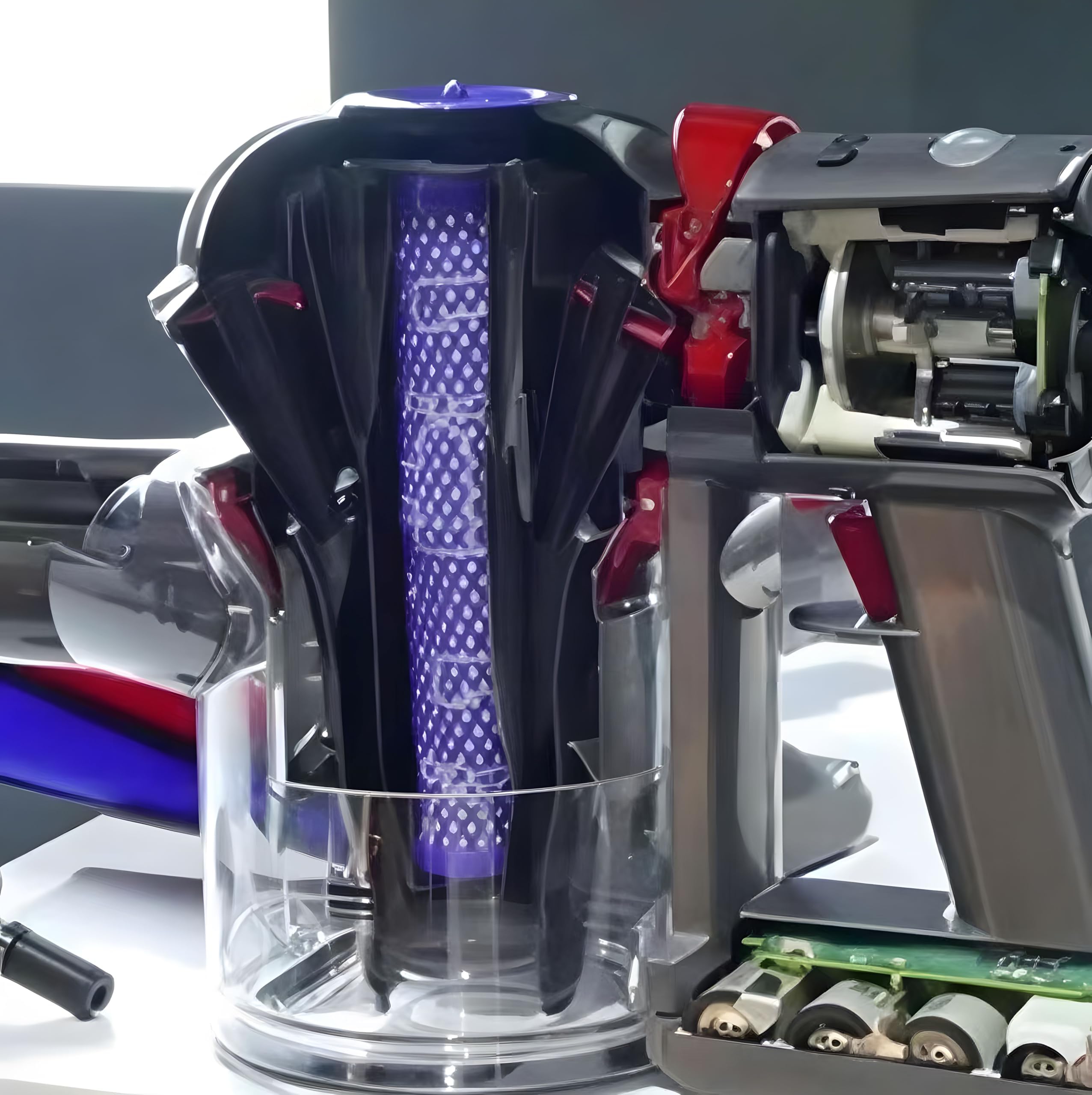 Staubsauger Motor Kit kompatibel mit Dyson V7/V8/SV10/SV11, Ersatz Staubsauger mit HEPA Filter und Reinigungsbürste