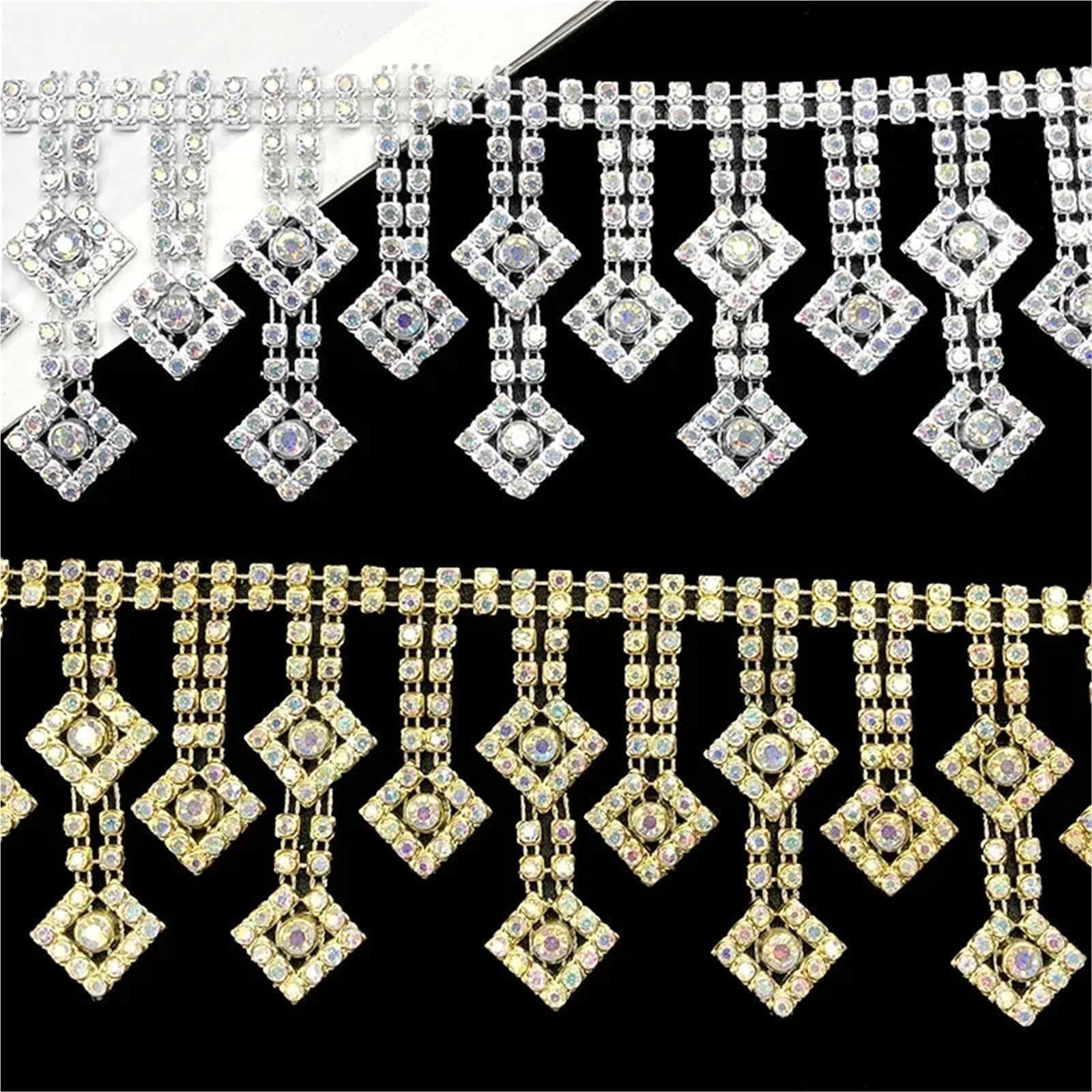 Robe de mariée faite à la main dentelle avec chaîne strass 4,5 m