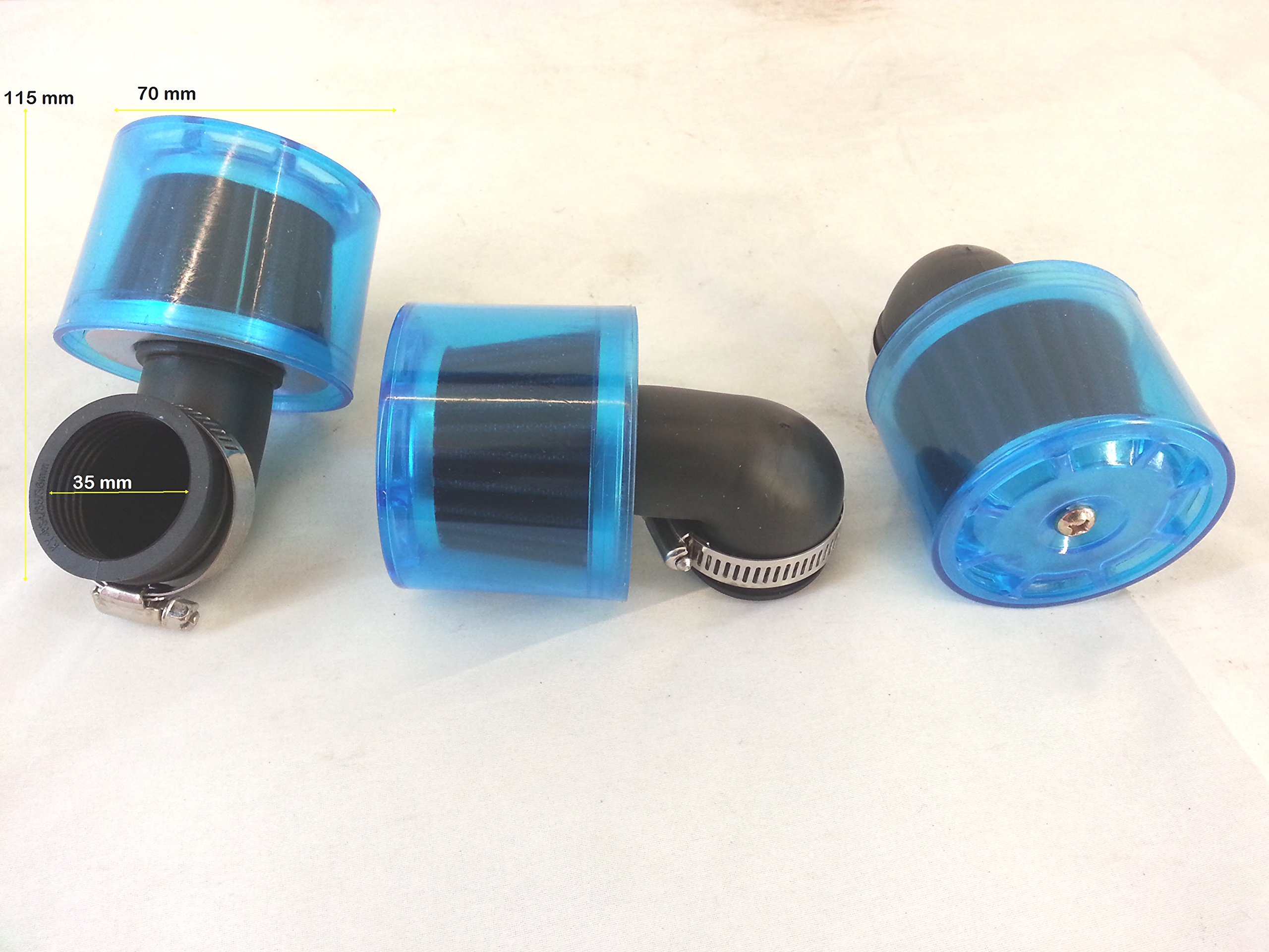 101_octane filtro dell'aria Power Filter 35 mm Chrome per scooter, moto 101_octane filtro dell'aria Power Filter 35 mm Chrome per scooter, moto