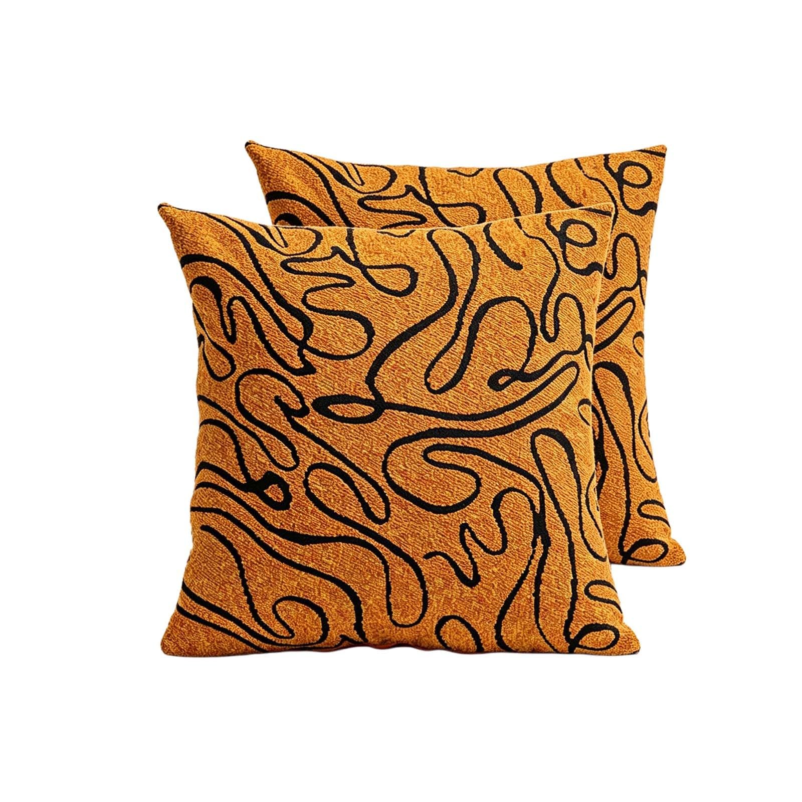 Yellow Throw Pillow Covers 18X18 20X20 12X20 In Sofa Decor 2 Pack Cushion Covers