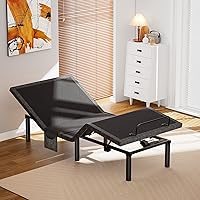 Vista 9 de AMADA HOMEFURNISHING Base de cama ajustable con masaje, base de cama ajustable Queen controlada por aplicación con 4 puertos USB y luz nocturna