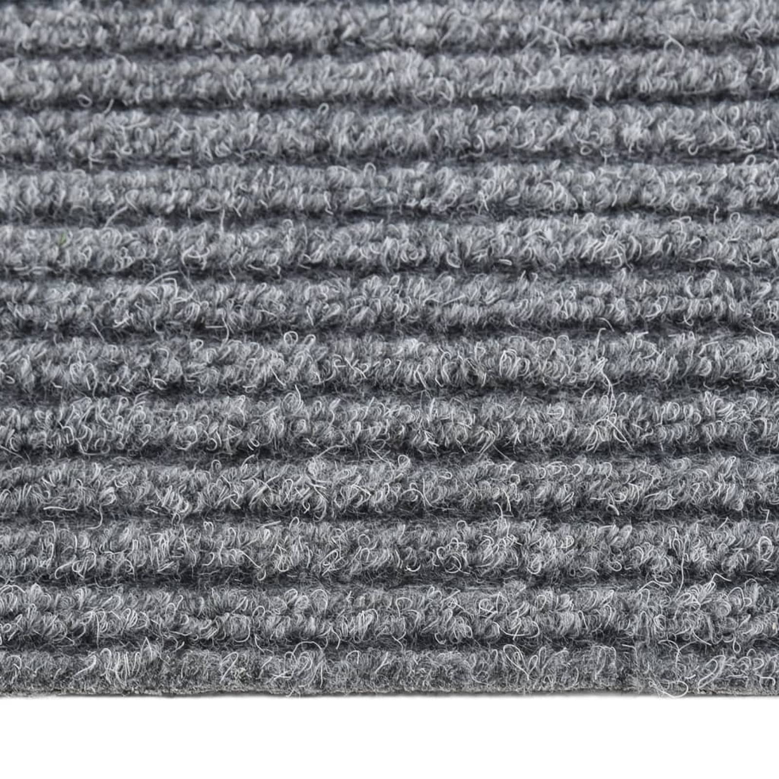 ZEYUAN Alfombra de Pasillo, Alfombra Cocina, Alfombra Antifatiga, Alfombra Cocina Antideslizante, atrapa Suciedad 100x450 cm Gris