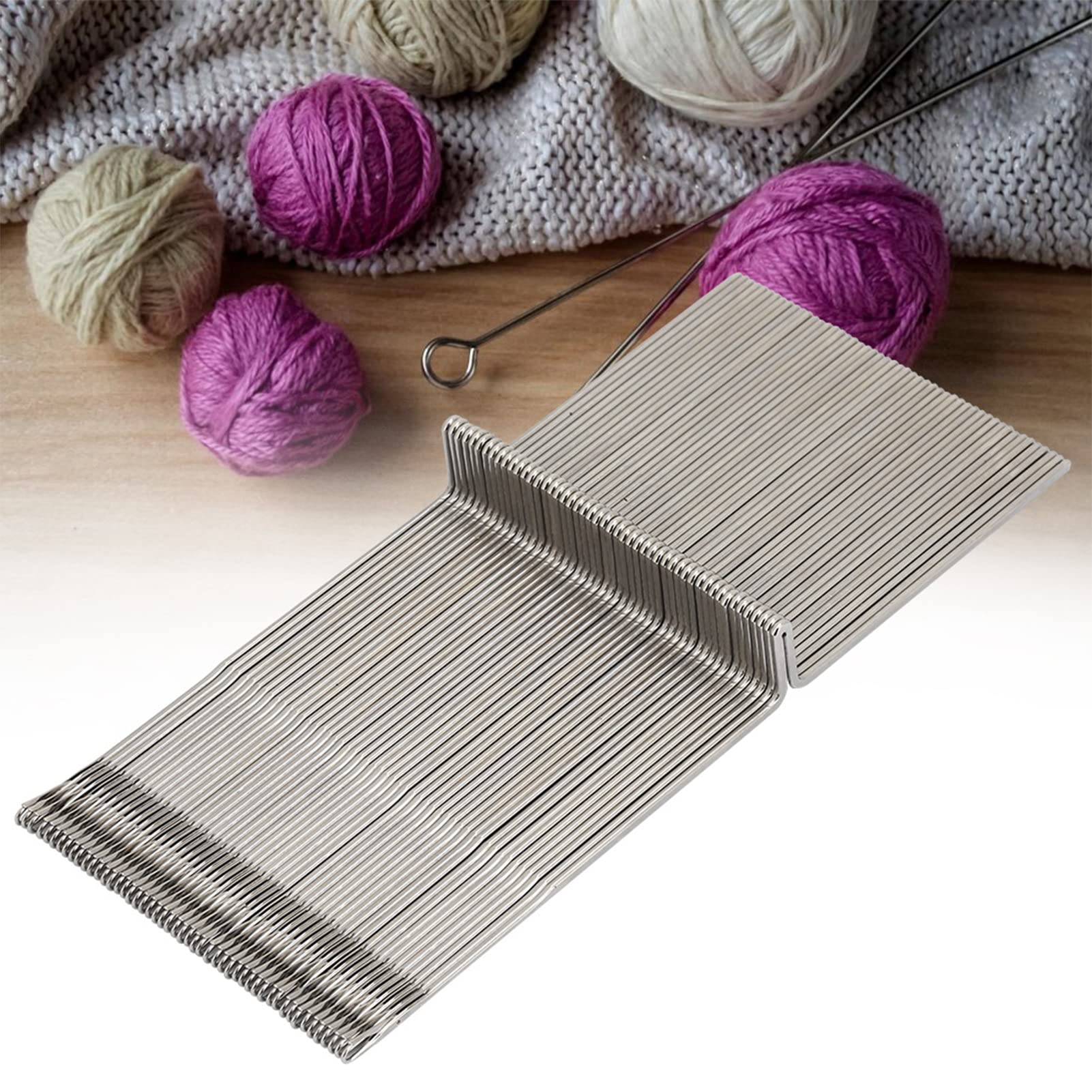 Lot De 50 Aiguilles à Tricoter Pour Machines SK218, SK280, SK580, SK840 – Acier Inoxydable 13,8 Cm