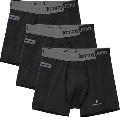 Amazon.com: Tommy John Ropa interior para hombre, calzoncillos tipo bóxer  360 de tela deportiva con entrepierna de 4 pulgadas, paquete de 3 : Ropa,  Zapatos y Joyería