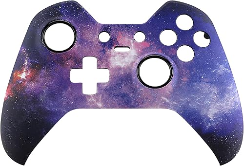 Miniatura 7 de eXtremeRate Nebula Galaxy Patterned Faceplate Cover, Soft Touch Front Housing Shell Case, Comfortable Soft Grip Replacement Kit for Xbox One Elite