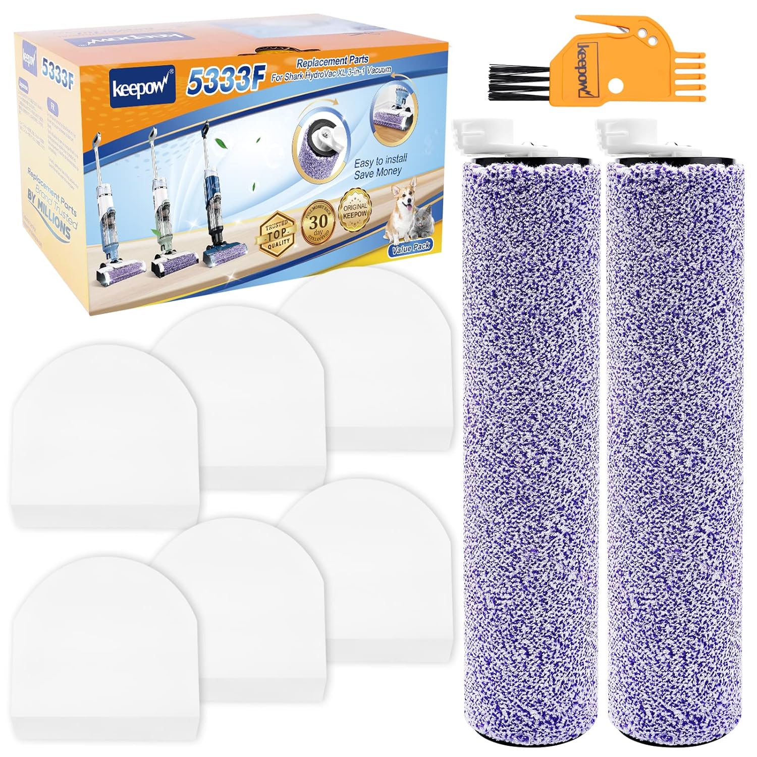 KEEPOW Hydrovac Replacement Parts for Shark Hydrovac Cordless Pro XL 3