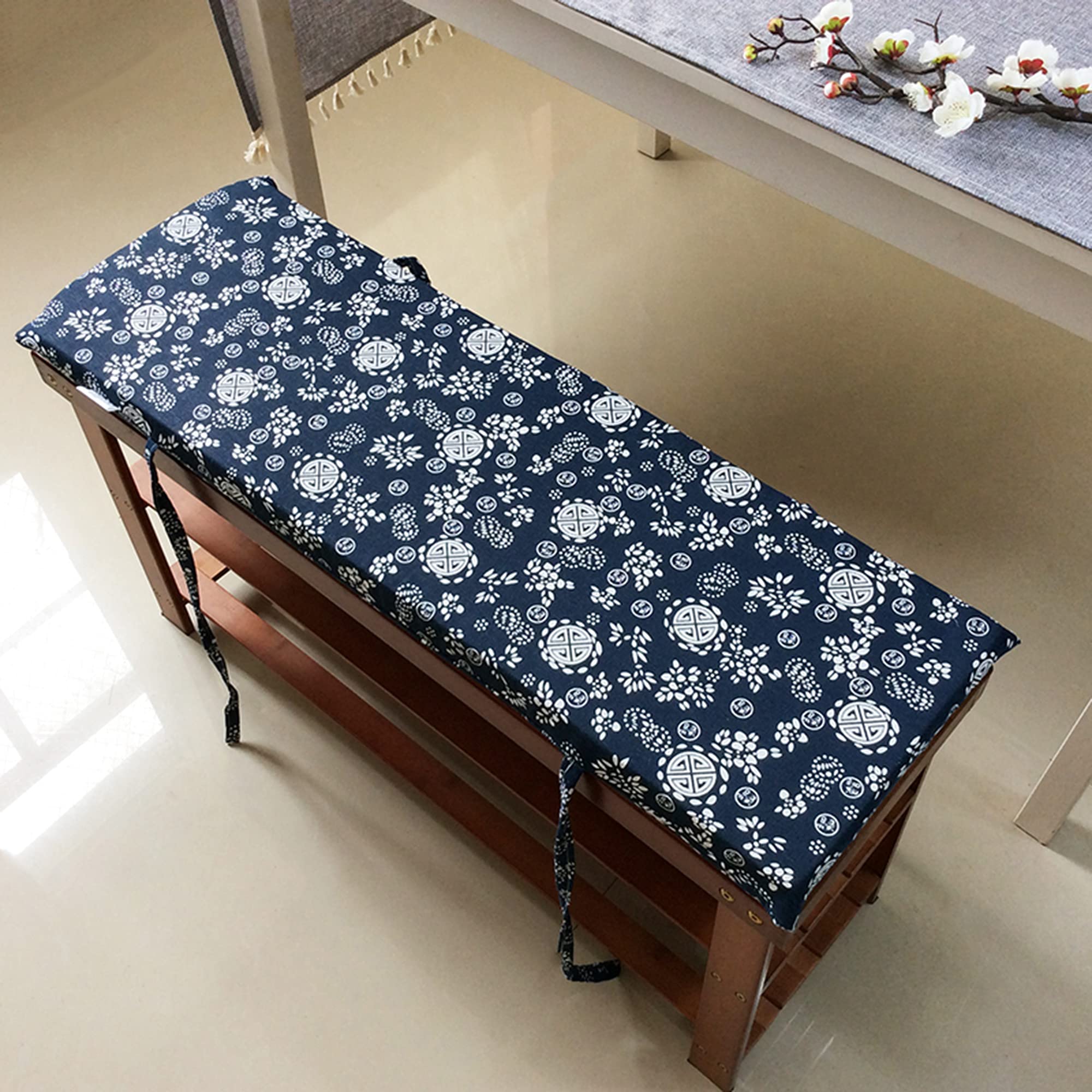 Coussin de banc de jardin épais pour soulager le dos sur une assise dure
