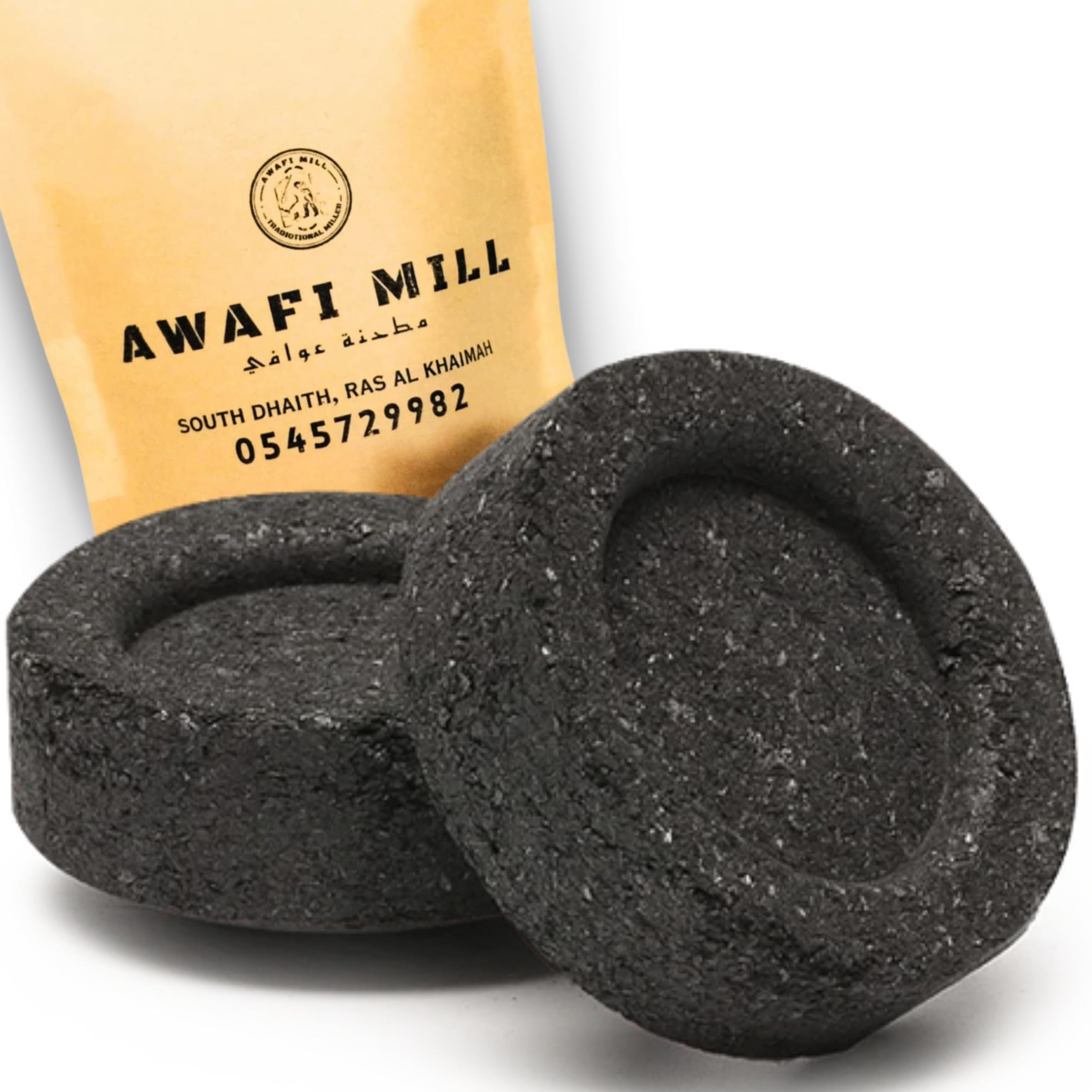 AWAFI MILLRound Charcoal Tablets for Incense - Quick Lighting Charcoal Discs for Aromatic Resins and Herbs (Pack of 10)