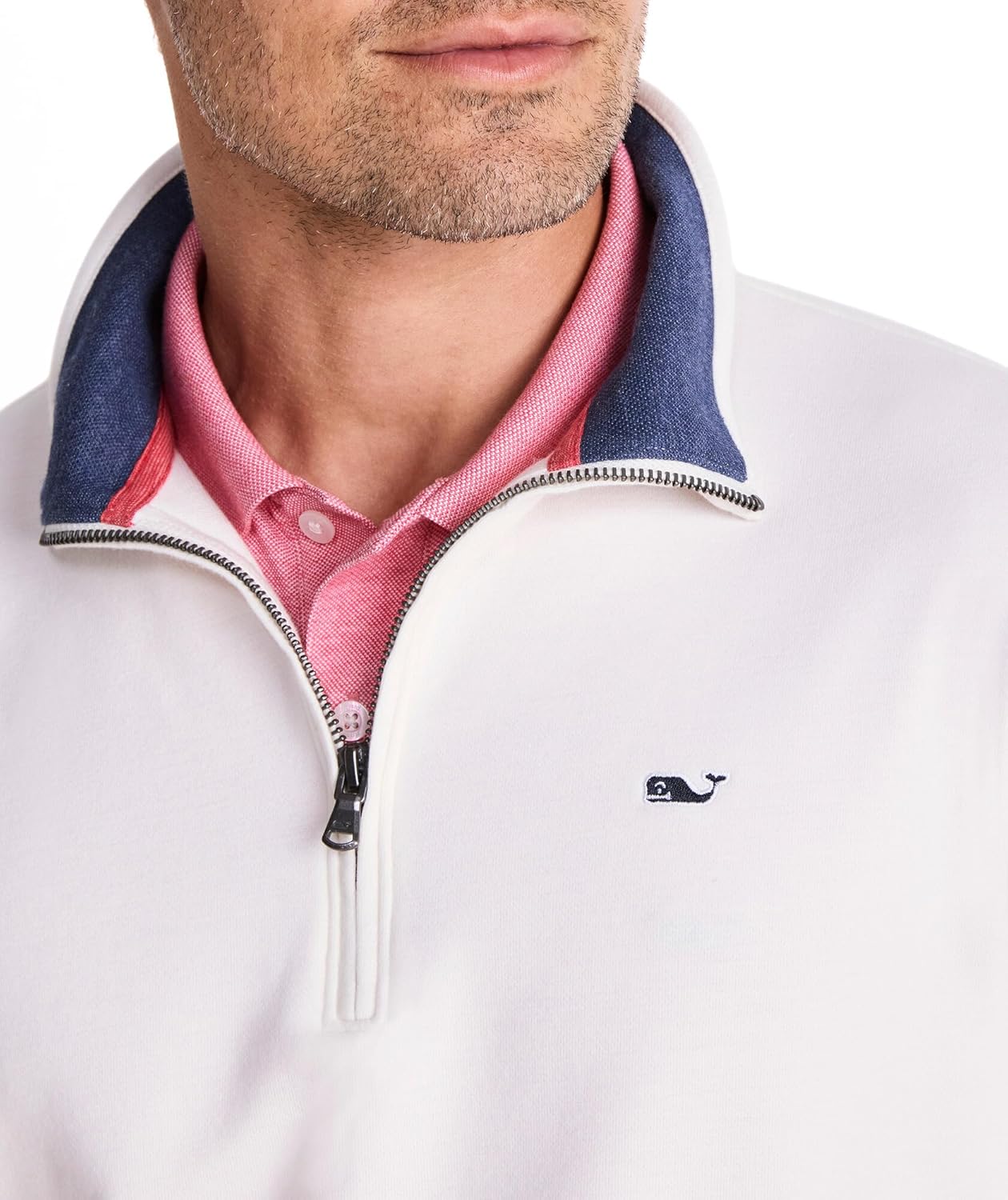 Vineyard Vines Men's Saltwater Quarter-Zip Pullover Sweater - Image 3