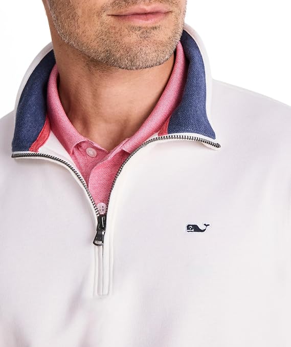 vineyard vines Men's Saltwater Quarter-Zip Pullover Sweater