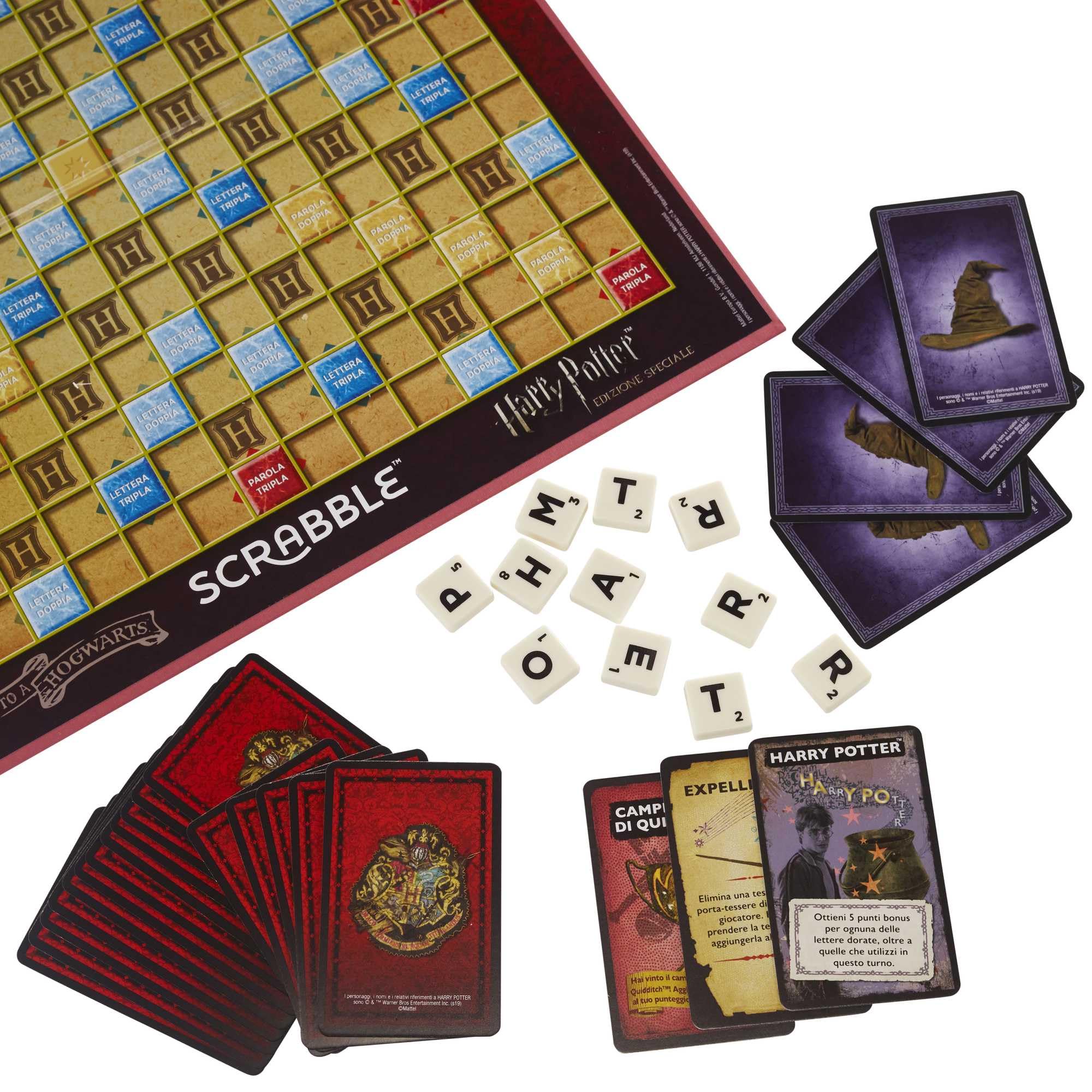 Mattel Games Scrabble Italia - Edizione Speciale, Gioco Da Tavolo Di Parole Crociate In Italiano E Dialetti, Con Carte Dialetto E Tabellone Regioni, Per Famiglie, GGN24