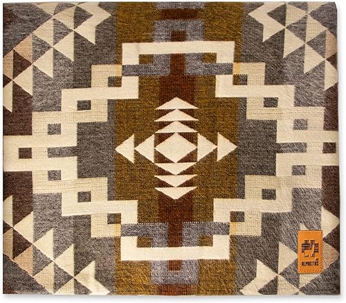 Miniatura 12 de Manta de lana de alpaca Manta de tamaño individual 70 x 45 pulgadas Suave, hipoalergénica y transpirable Manta ligera y cálida cama, sofá